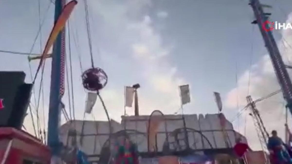 İspanya da lunaparkta korku dolu anlar: Salıncağın halatı koptu: 4 yaralı 1