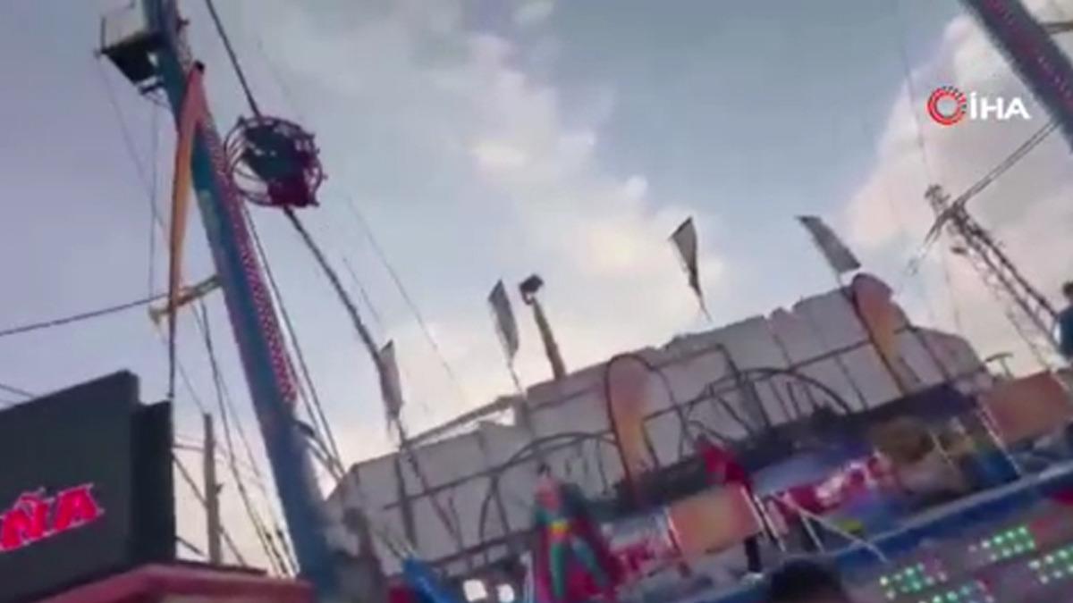 İspanya da lunaparkta korku dolu anlar: Salıncağın halatı koptu: 4 yaralı 2