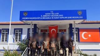 Hatay’da düzenlenen operasyonda 14 kaçak göçmen yakalandı