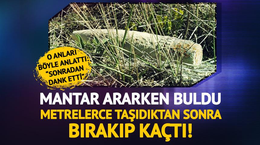 Ankara&rsquo;da vatandaş mantar ararken patlamamış top mermisi buldu