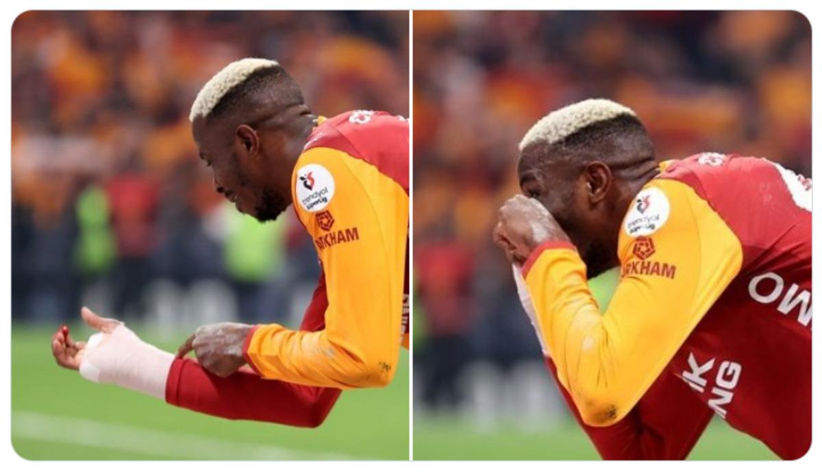 Galatasaray ı &ouml;ne ge&ccedil;iren Osimhen den flaş hareket! 2