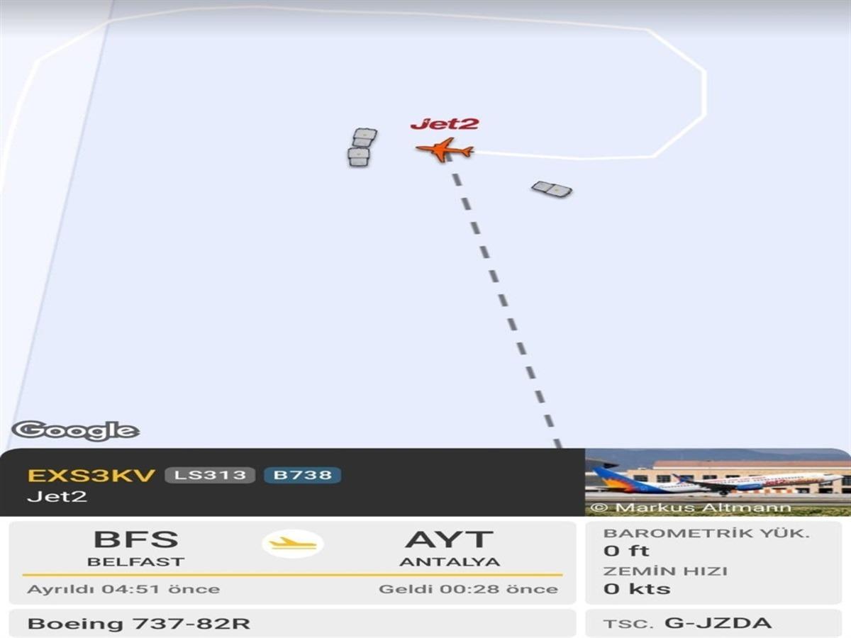 U&ccedil;akta rahatsızlanan pilot nedeniyle acil iniş 1