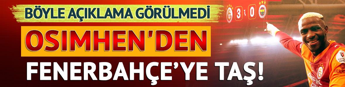 Victor Osimhen'den Fenerbah&ccedil;e'ye ağır taş! "Antrenmanlarda daha &ccedil;ok yorulduk"