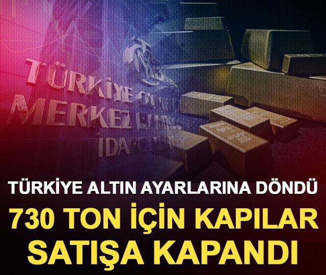 TCMB altın ayarlarına d&ouml;nd&uuml; 730 ton i&ccedil;in kapılar satışa kapandı