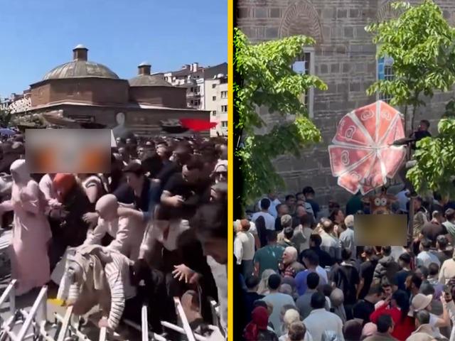 10 ton bedava dağıtıldı, insanlar birbirinin &uuml;st&uuml;nden ge&ccedil;ti