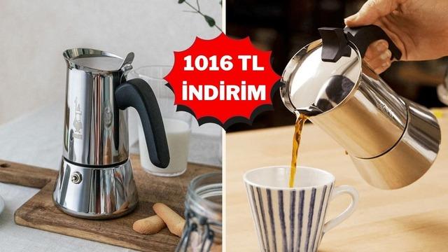 Gerçek espresso keyfi şimdi indirimde: Bialetti Venus moka pot