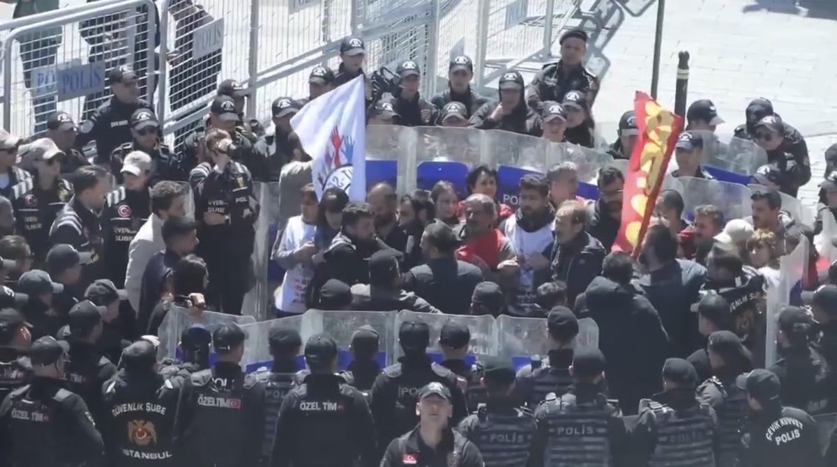 Taksim de 1 Mayıs gerginliği! Çok sayıda gözaltı var 2