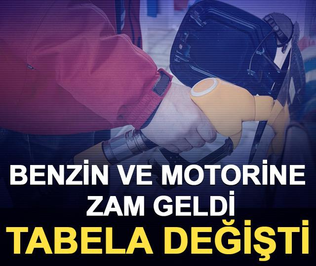 Benzin ve motorine zam geldi, tabela değişti 
