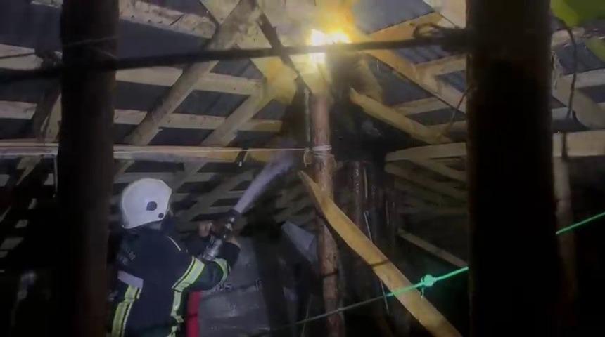 Erzurum&rsquo;da korkutan yangın