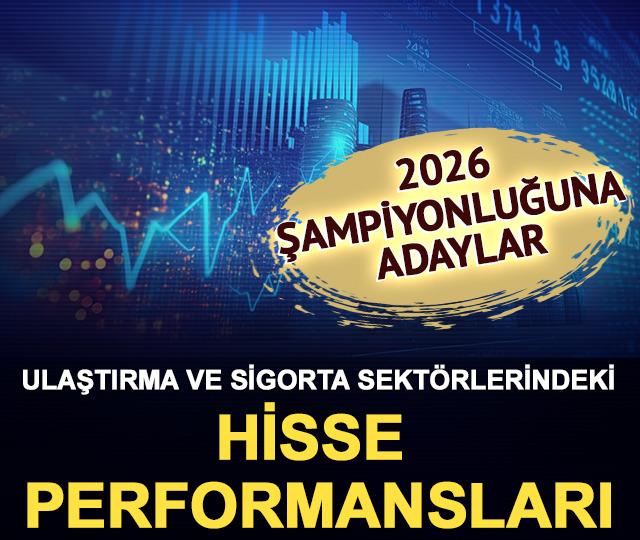 Ulaştırma ve sigorta sekt&ouml;rlerindeki hisse performansları
