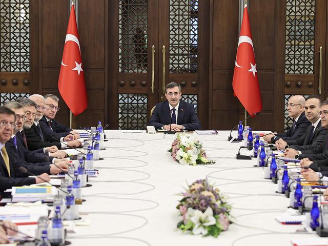 Ekonomi Koordinasyon Kurulu, Cumhurbaşkanı Yardımcısı Yılmaz başkanlığında toplandı