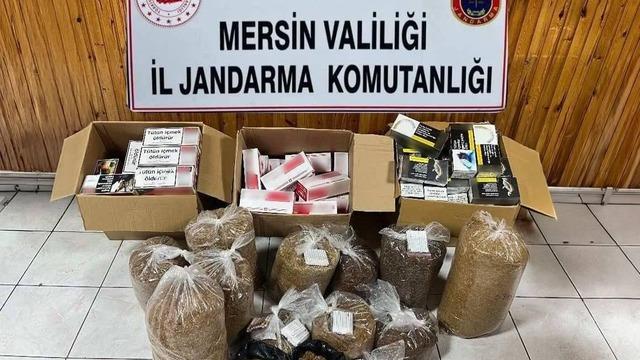 Mersin’de kaçak makaron operasyonu: 2 gözaltı