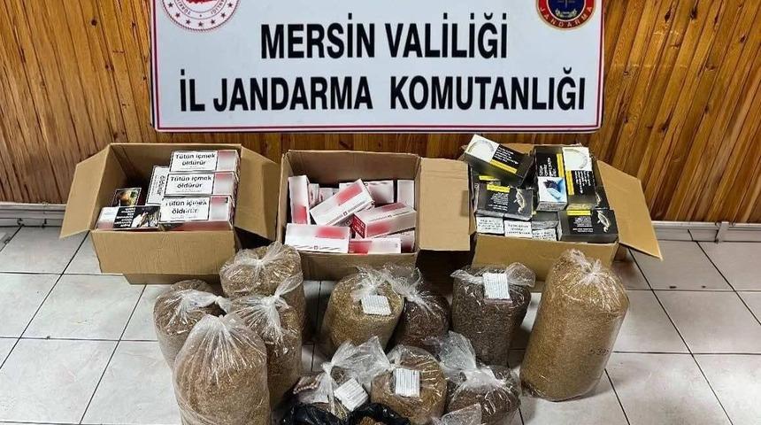 Mersin&rsquo;de ka&ccedil;ak makaron operasyonu: 2 g&ouml;zaltı