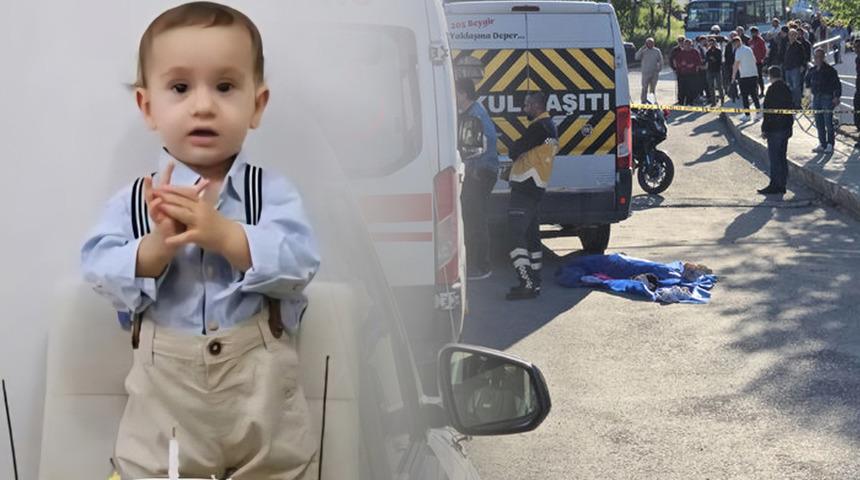 3 yaşındaki Aybars'ın kahreden &ouml;l&uuml;m&uuml;! Saniyeler i&ccedil;inde oldu