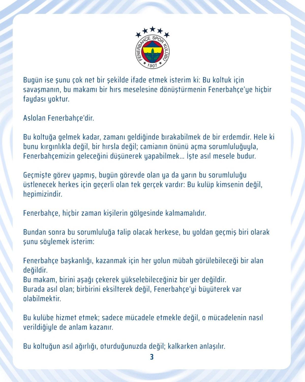 SON DAKİKA: Fenerbah&ccedil;e resmen a&ccedil;ıkladı! Se&ccedil;im tarihi belli oldu: Sadettin Saran aday olacak mı? 8