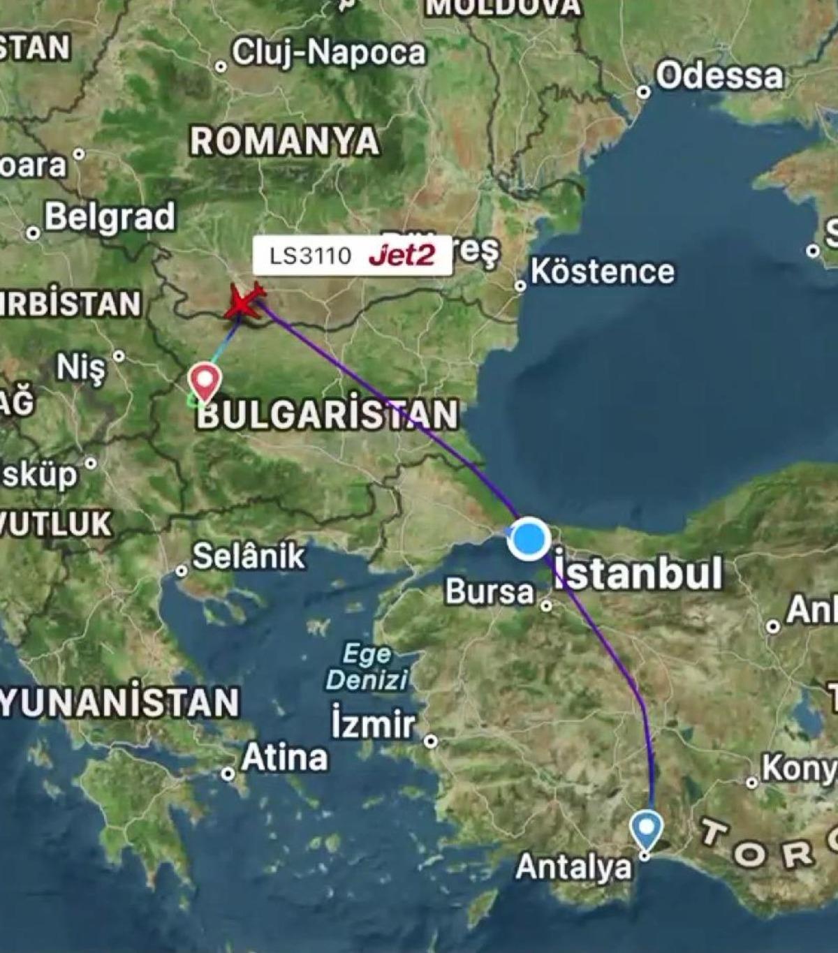 Antalya dan kalkan u&ccedil;ak acil iniş yaptı!  M&uuml;mk&uuml;n olduk&ccedil;a &ccedil;abuk gelin  1