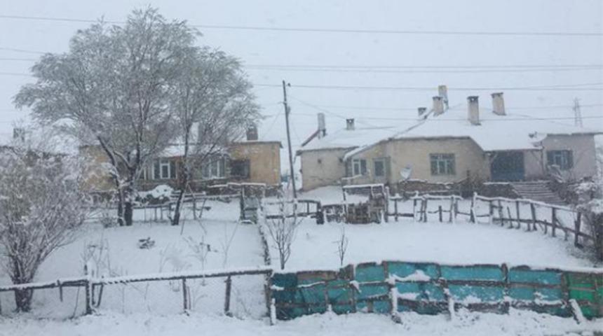 Yaz bir tülü gelmiyor! Kars'tan sonra Van da beyazlara büründü