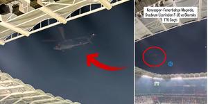 Stadın &uuml;zerinden F-16 ve Sikorsky ge&ccedil;mişti... G&ouml;rev yeri değişti