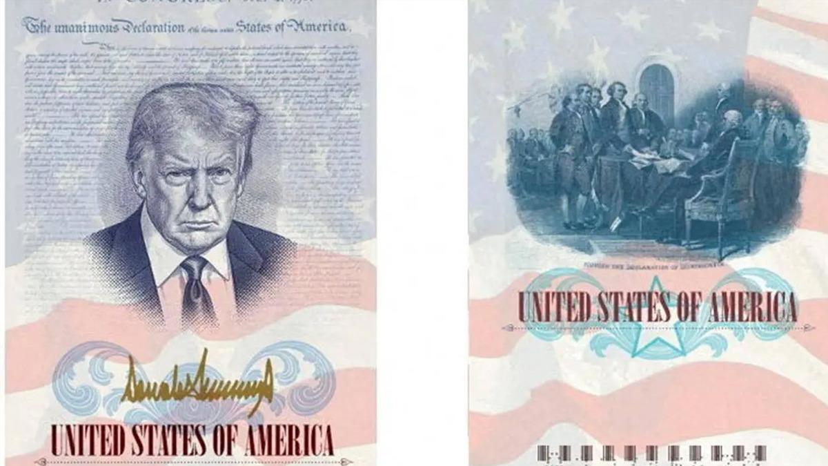 Trump portreli pasaport dönemi! Resmen açıklandı