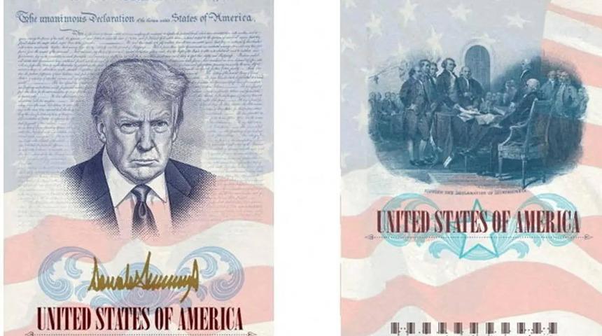 Trump portreli pasaport d&ouml;nemi! Resmen a&ccedil;ıklandı