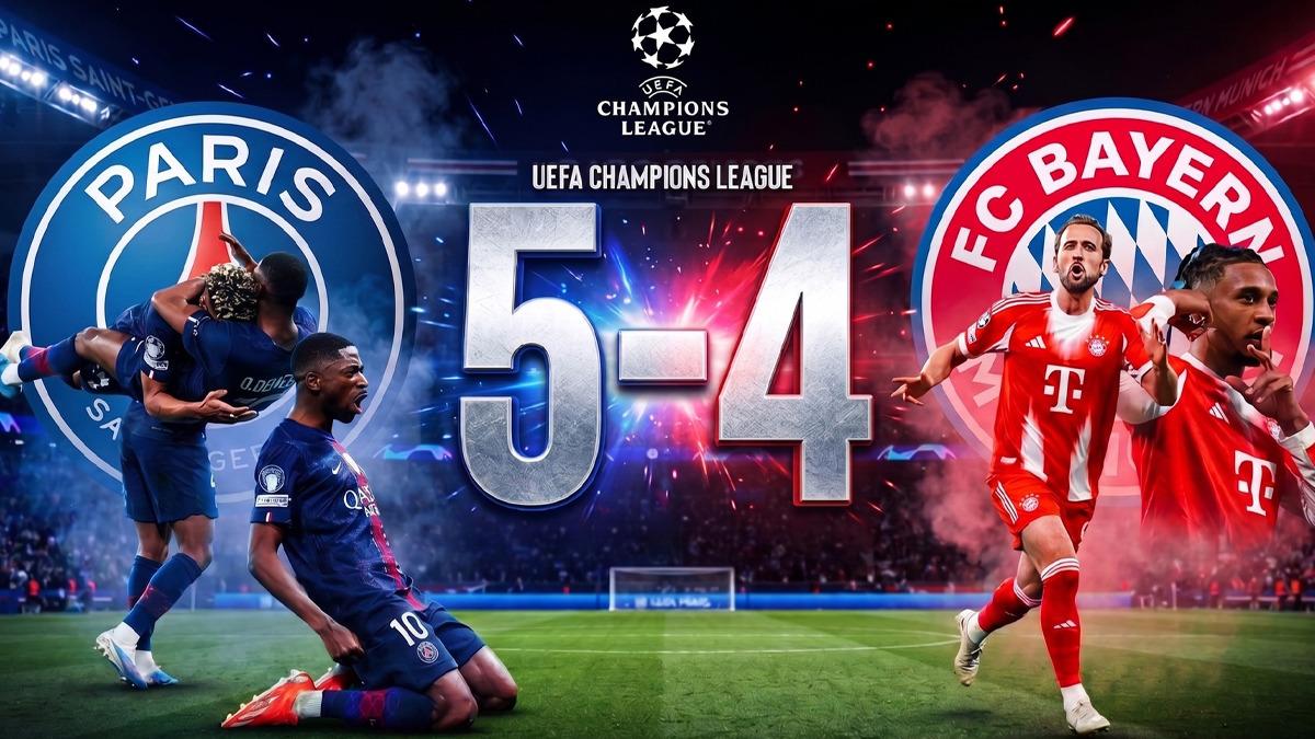 Şampiyonlar Ligi'nde bir şey yaşandı! PSG Bayern ma&ccedil;ında 9 gol atıldı sosyal medya karıştı: İyi ki elenmişiz...