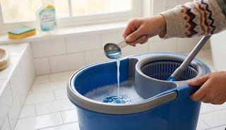 Parkelerin g&uuml;nlerce toz tutmasını engelliyor! Suya sadece 1 kaşık ekleyin..