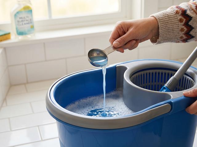 Parkelerin g&uuml;nlerce toz tutmasını engelliyor! Suya sadece 1 kaşık ekleyin..