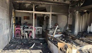 Serik&rsquo;te balık&ccedil;ı d&uuml;kkanı &ccedil;ıkan yangında kullanılamaz hale geldi