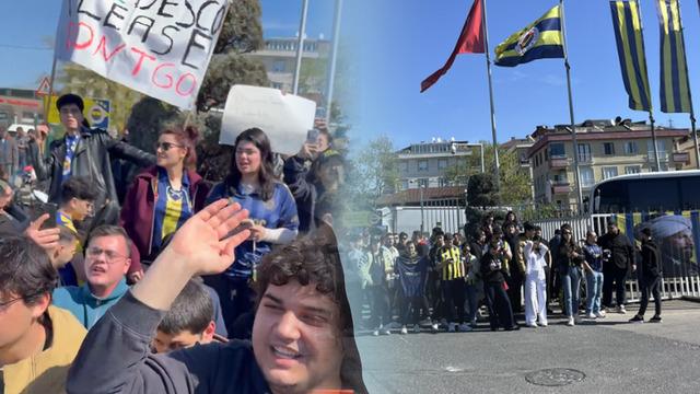 Fenerbahçe taraftarı tesislerde! Yönetime tepki büyüyor: 'Tedesco lütfen gitme'
