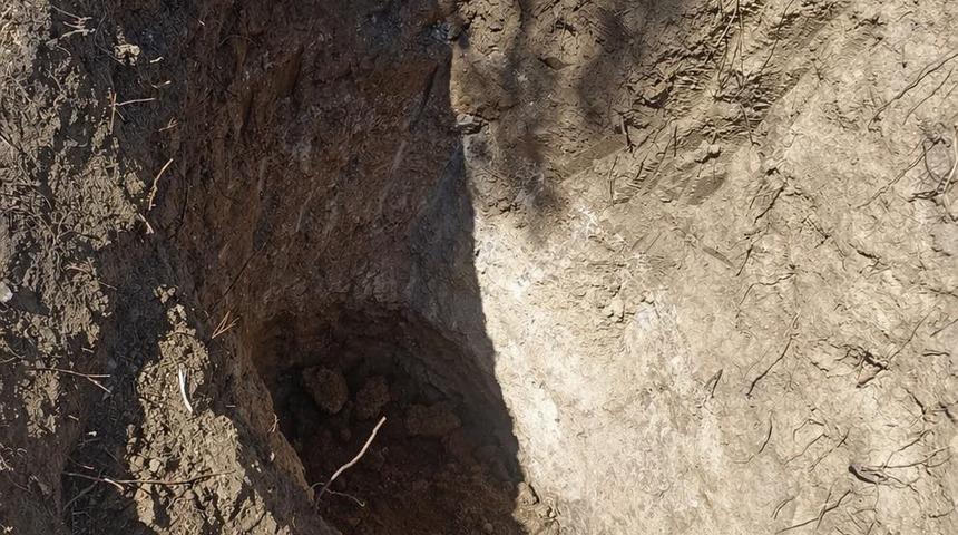 Tekirdağ&rsquo;da mezarlıkta define aradılar