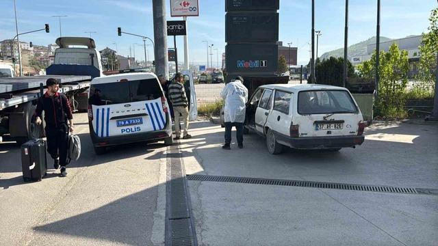 Çalınan otomobil akaryakıt istasyonunda bulundu