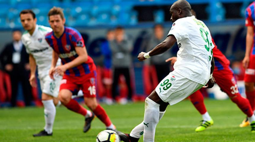 Bursaspor'da Sow gollerine d&ouml;nd&uuml;