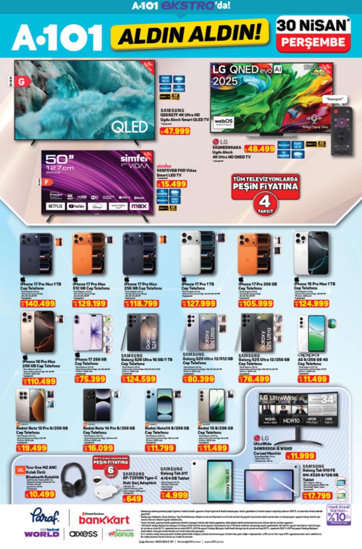 A101 e iPhone 17 Pro Max geliyor! 30 Nisan 2026 A101 kataloğu 10