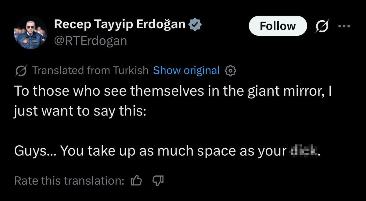 Cumhurbaşkanı Erdoğan ın sözlerine argo çeviri! Grok fena çuvalladı 3