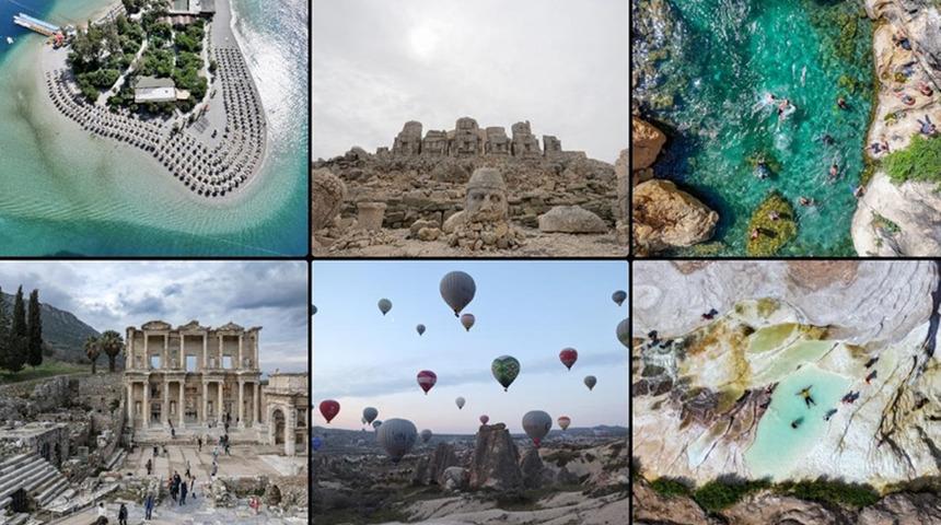 Turizmde 1. &ccedil;eyrek geliri 9 milyar 896 milyon 456 bin dolar oldu