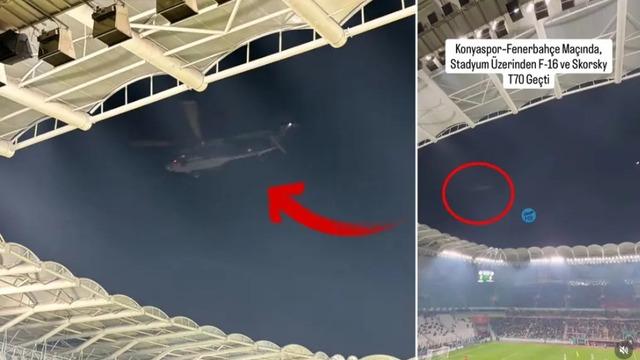 Konyaspor-Fenerbahçe maçında F-16 ve Sikorsky uçurmuştu! MSB o iddiaları doğruladı