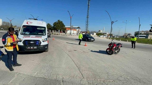 Karaman’da motosiklet kazası: 1 yaralı