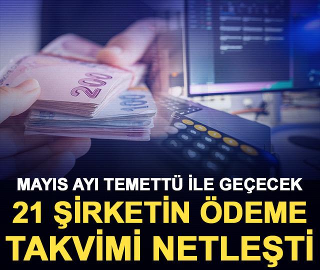 Mayıs ayı temett&uuml; ile ge&ccedil;ecek: 21 şirketin &ouml;deme takvimi netleşti