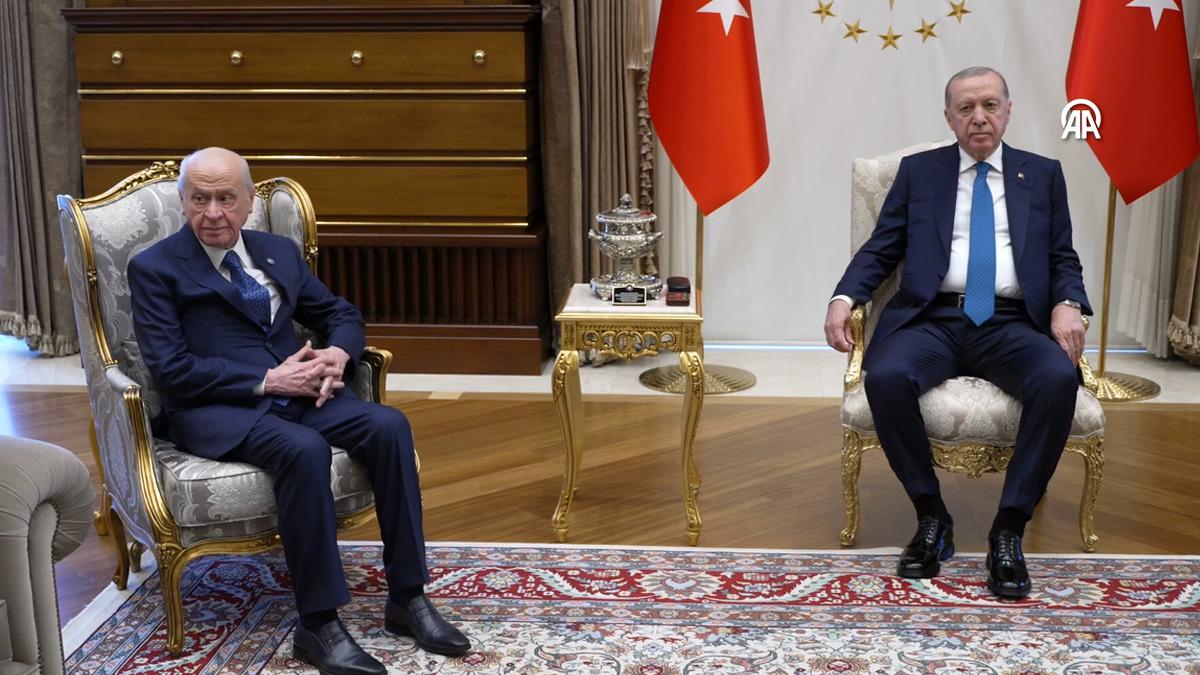 Külliye de sürpriz görüşme! Cumhurbaşkanı Erdoğan ile Bahçeli arasındaki görüşme sona erdi 1