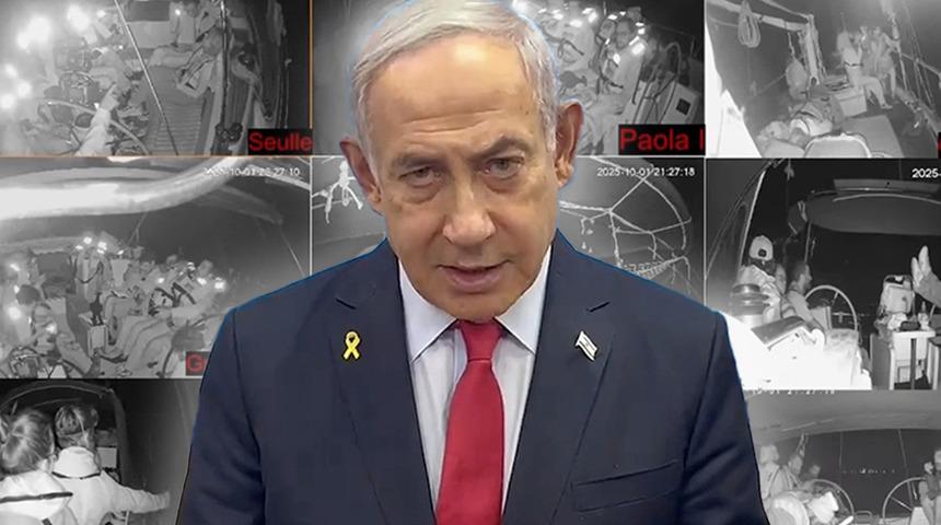 Netanyahu, ablukayı delip Gazze'ye yardım g&ouml;t&uuml;rmek isteyen aktivistlerle alay etti