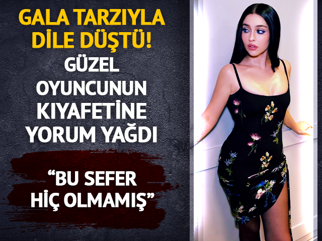 Cemre Baysel'in kıyafetine yorum yağdı: Hi&ccedil; olmamış