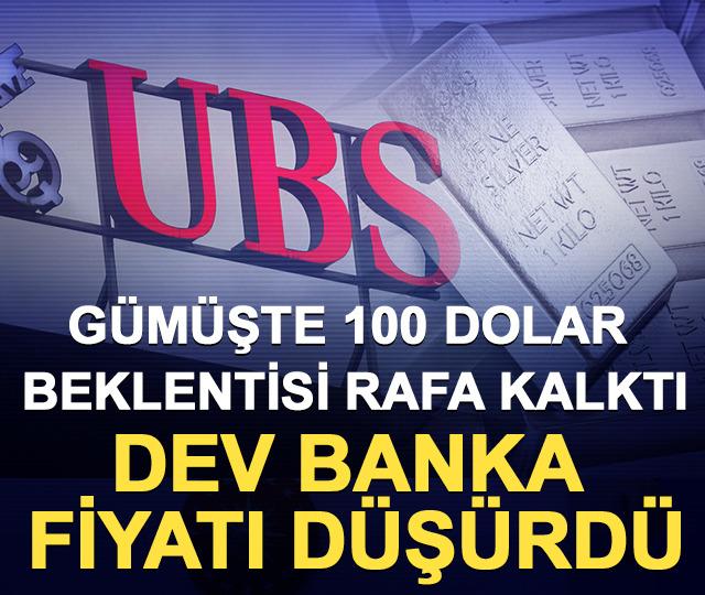 G&uuml;m&uuml;şte 100 dolar beklentisi rafa kalktı, dev banka fiyatı d&uuml;ş&uuml;rd&uuml;
