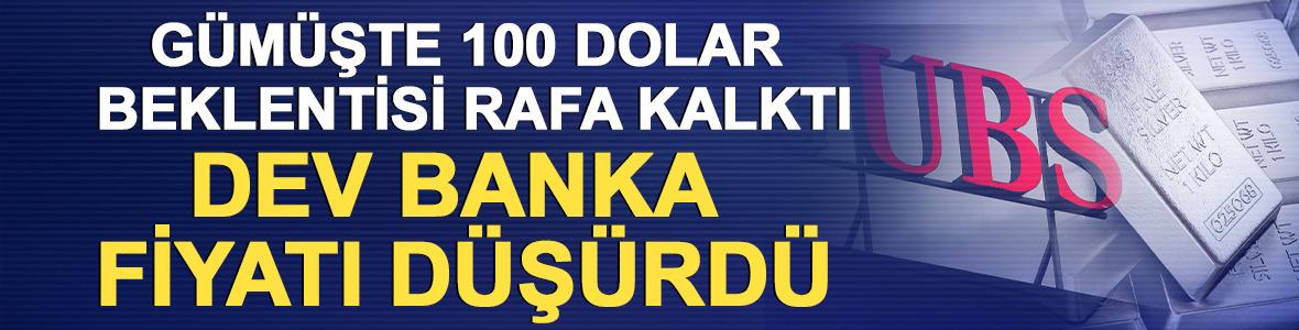 G&uuml;m&uuml;şte 100 dolar beklentisi rafa kalktı, dev banka fiyatı d&uuml;ş&uuml;rd&uuml;
