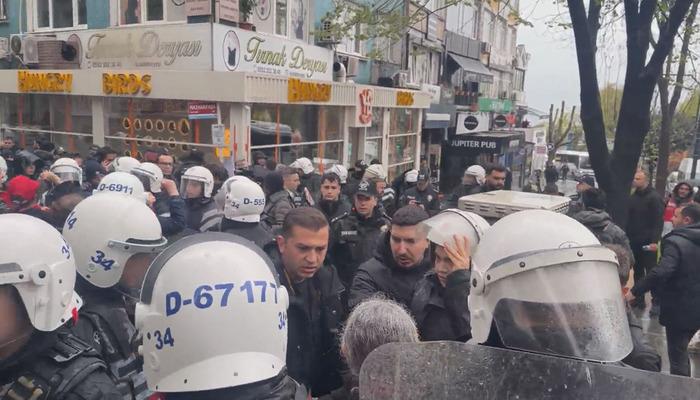 1 Mayıs'ta Taksim'e y&uuml;r&uuml;mek isteyenlere m&uuml;dahale