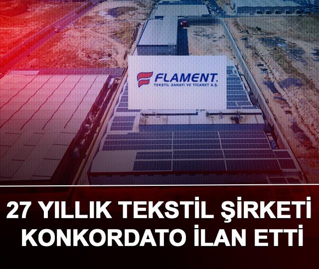 27 yıllık tekstil şirketi konkordato ilan etti
