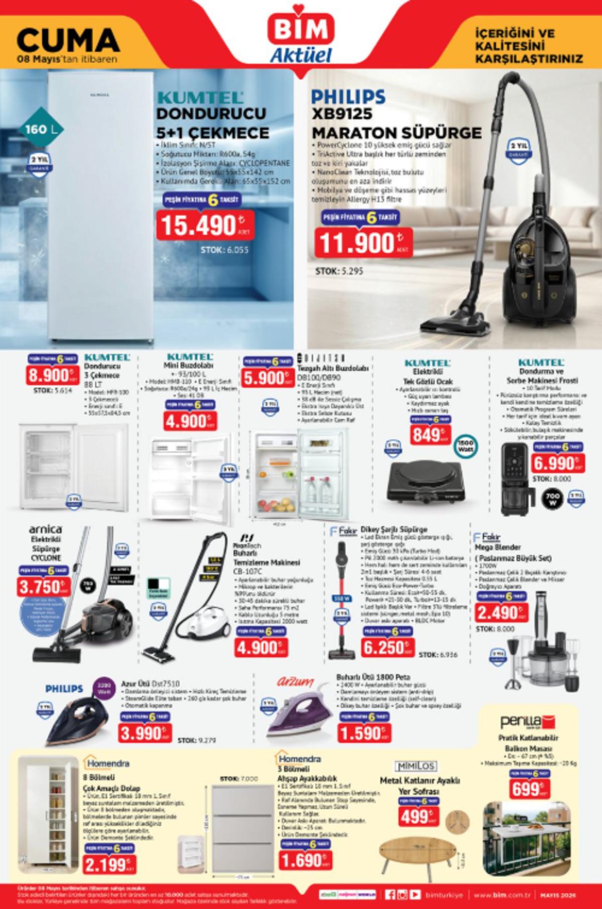 BİM e dondurma makinesi geliyor! 8 Mayıs 2026 BİM katalog yayınlandı! 1