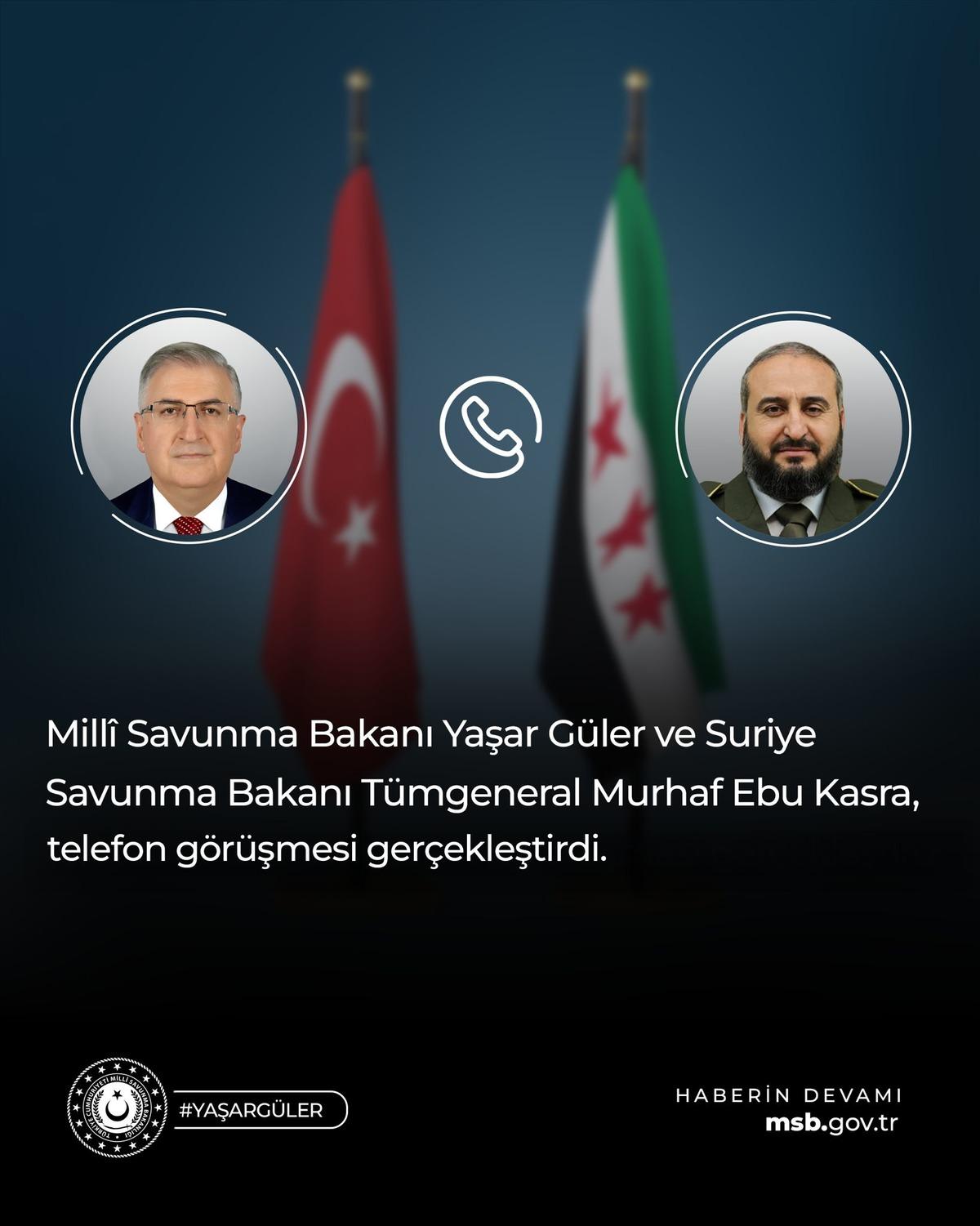 Bakan G&uuml;ler den Suriye teması 1
