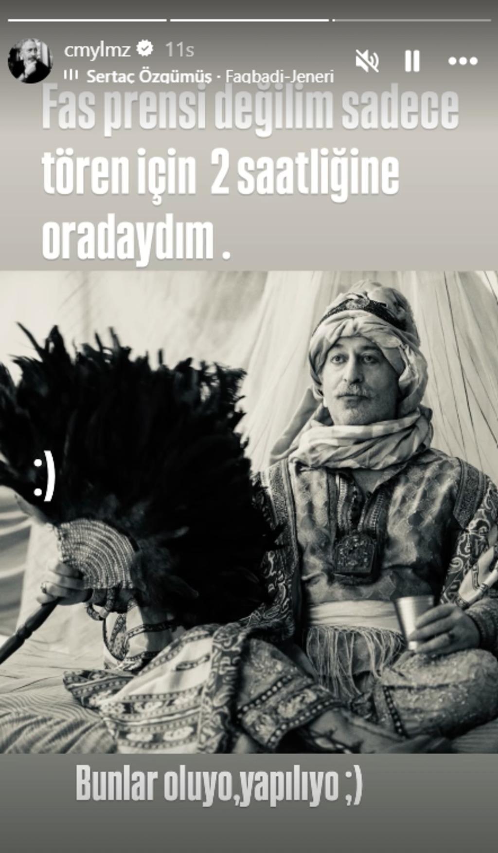 Fas Sultanı Moulay Youssef e benzetildi! Cem Yılmaz dan güldüren paylaşım 1