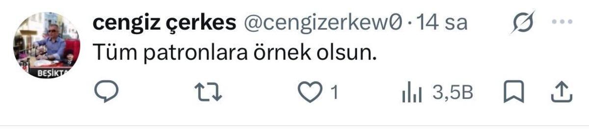 1 Mayıs ta t&uuml;m geliri &ccedil;alışanlarına bıraktı: Sosyal medya ikiye b&ouml;l&uuml;nd&uuml; 6