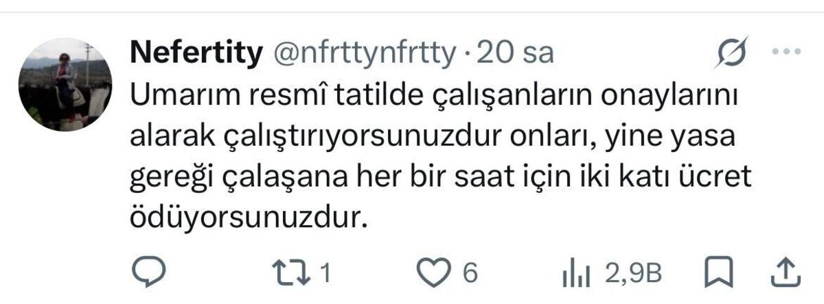 1 Mayıs ta t&uuml;m geliri &ccedil;alışanlarına bıraktı: Sosyal medya ikiye b&ouml;l&uuml;nd&uuml; 10